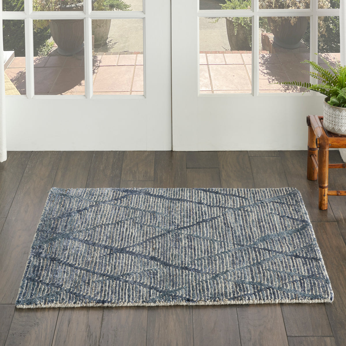 OCEAN OCP02 Indigo Rug - room scene