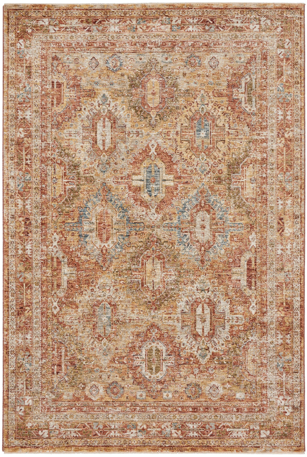 Sahar SHR01 Rust Rug - Rectangle
