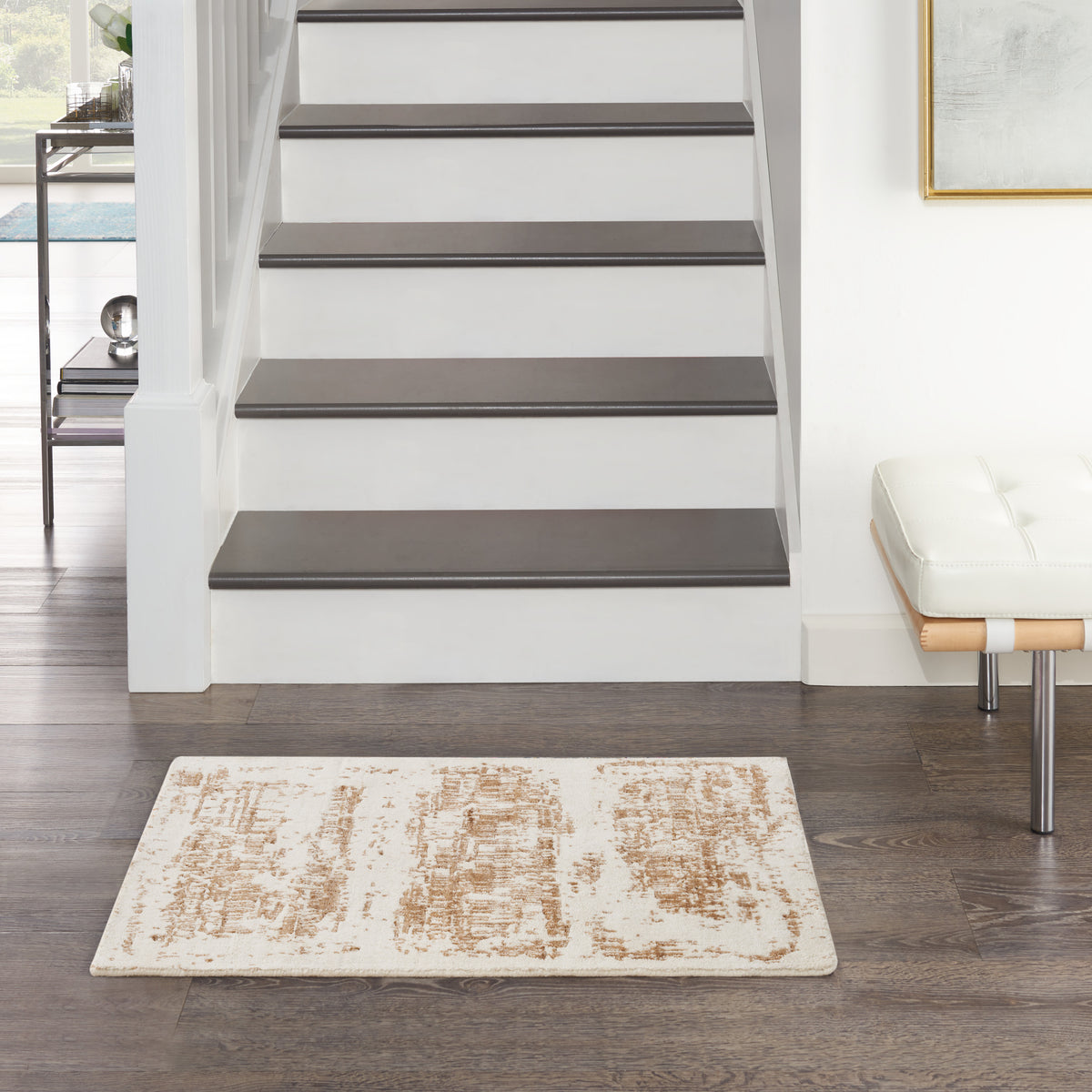 Harmony HAY01 Ivory Gold Rug - room scene