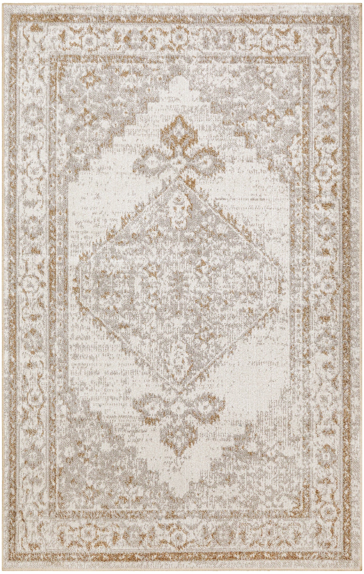 Astra Machine Washable ASW11 Grey Rug - Rectangle