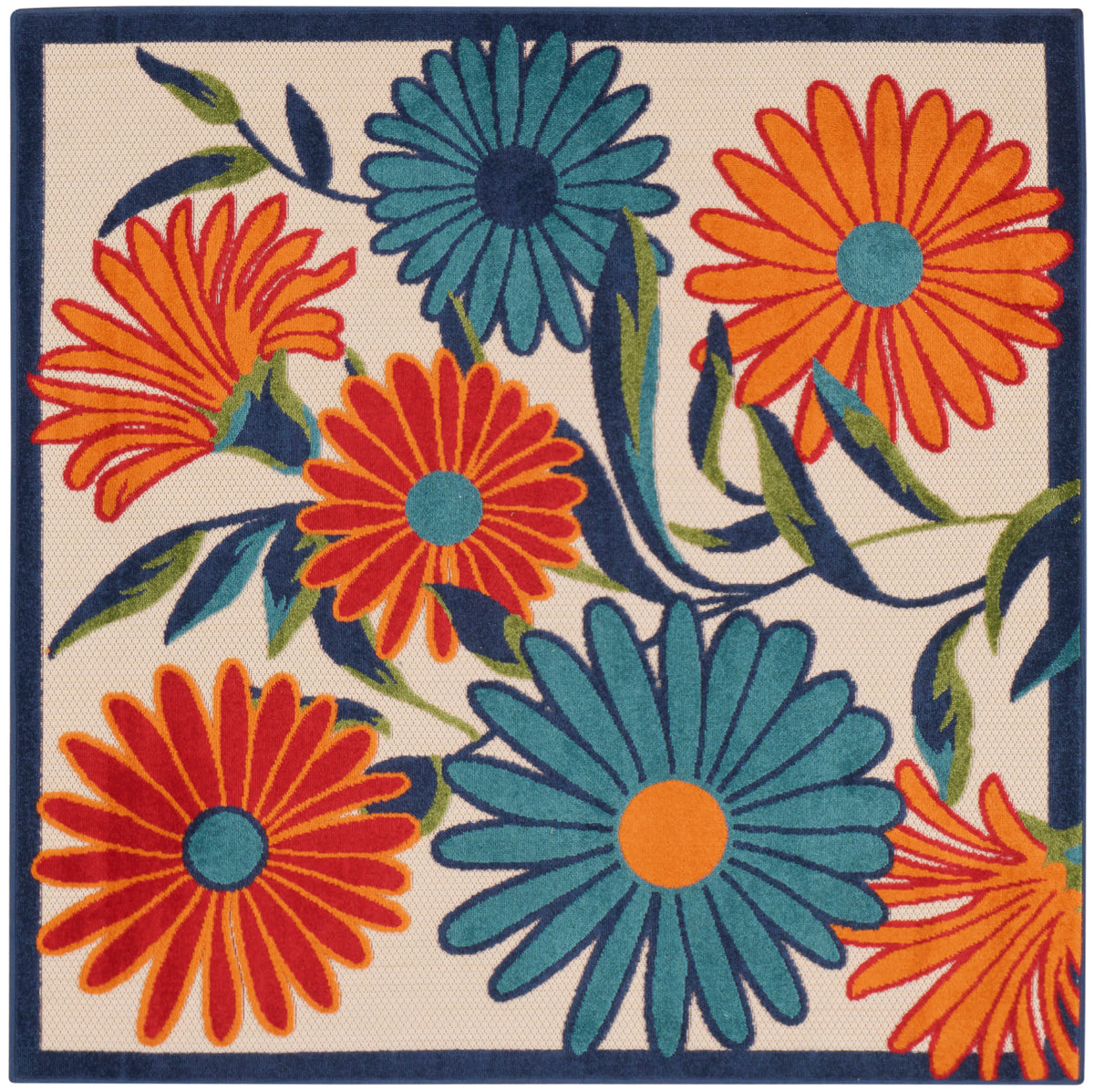 Aloha ALH33 Multicolor Rug - Square