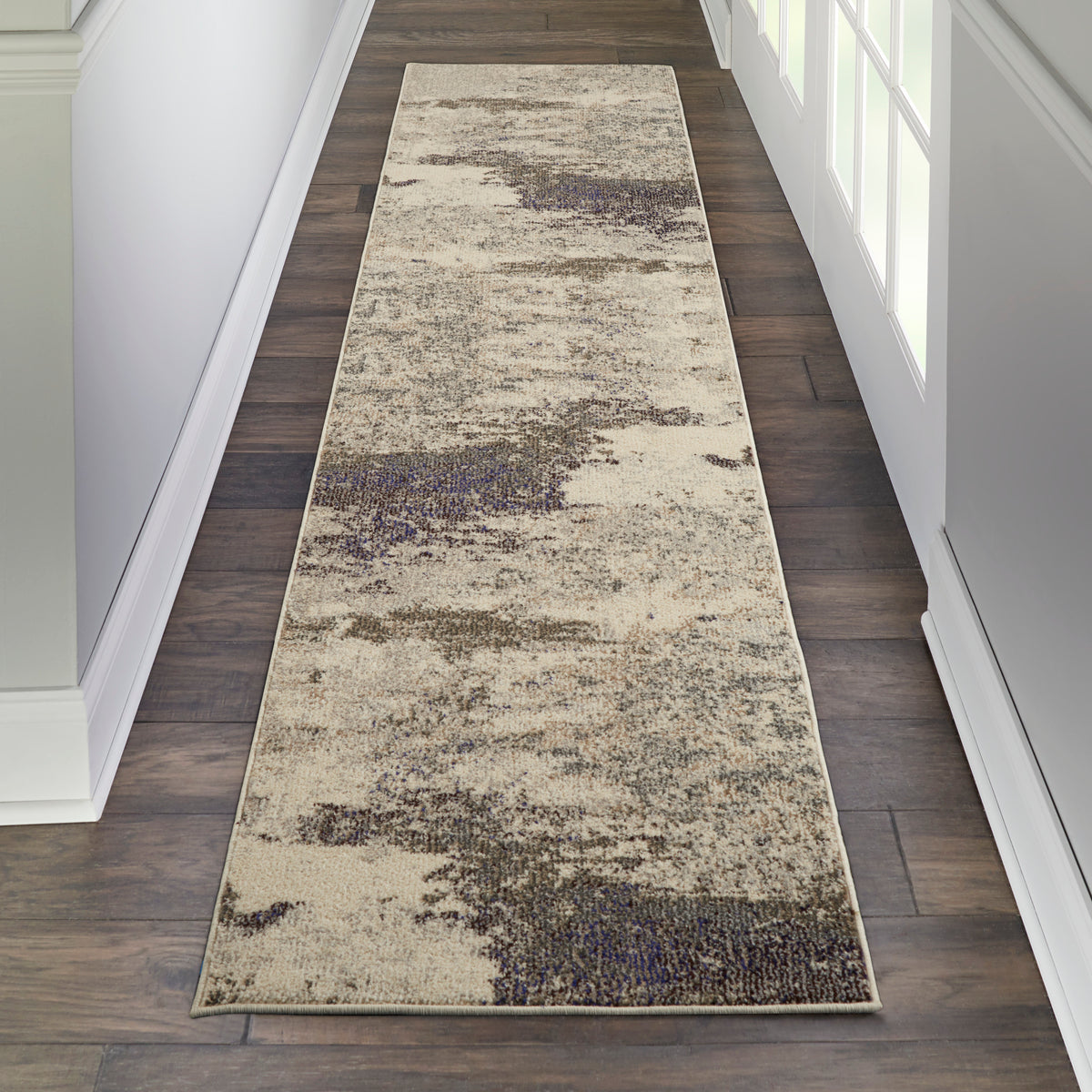 Celestial CES02 Ivory Grey Rug - room scene