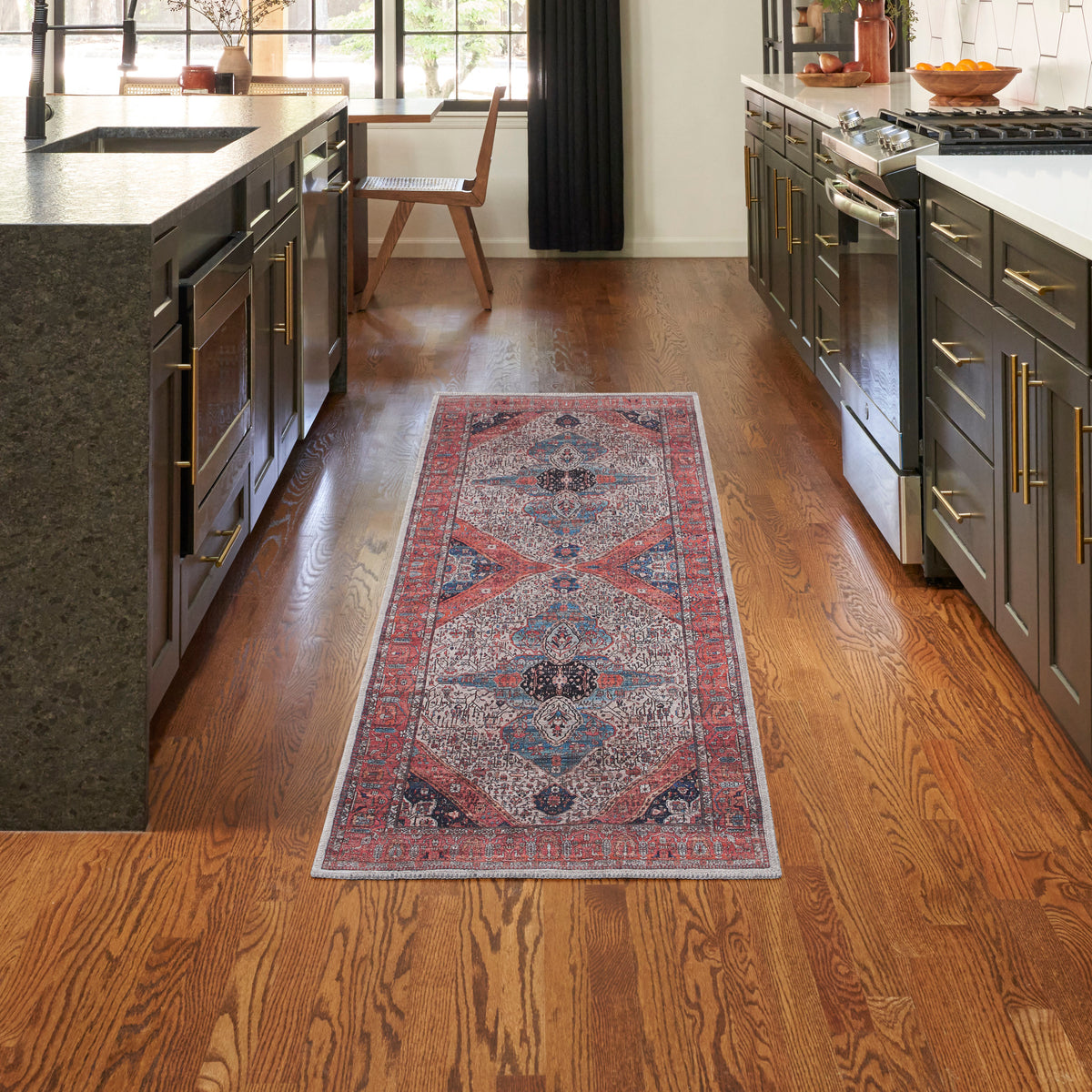 Grand Washables GRW05 Ivory Brick Rug - room scene