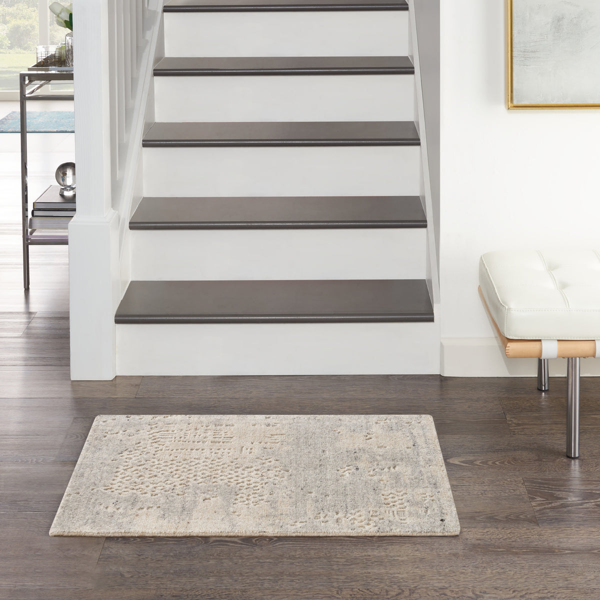 Harmony HAY04 Ivory Grey Rug - room scene