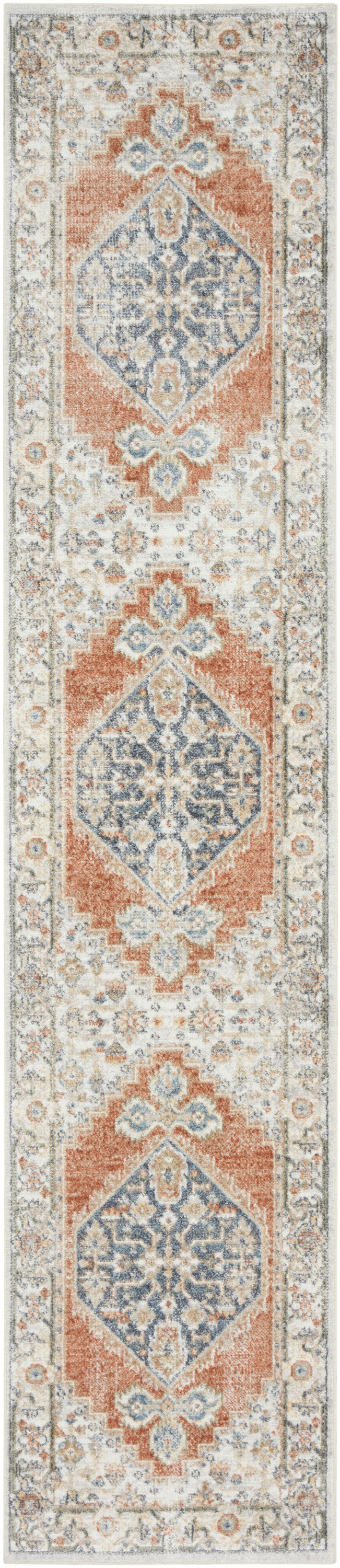 Astra Machine Washable ASW11 Grey Multicolor Rug - Runner