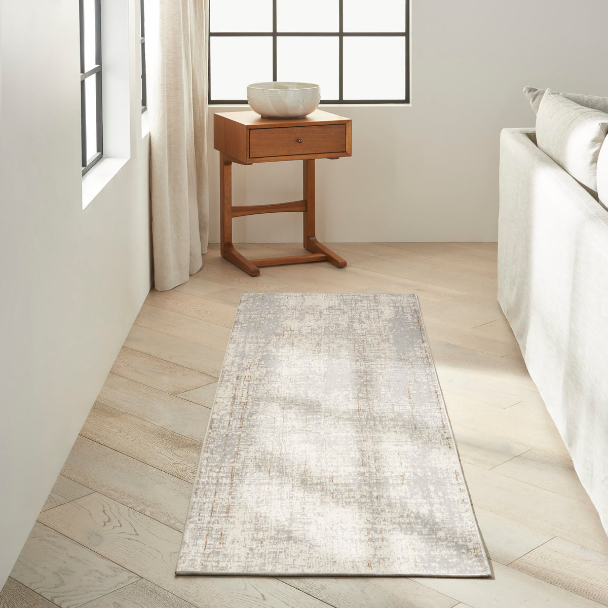 CK950 Rush CK955 Grey Rug - room scene