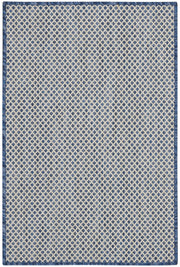 Courtyard COU01 Ivory Blue Rug - Rectangle