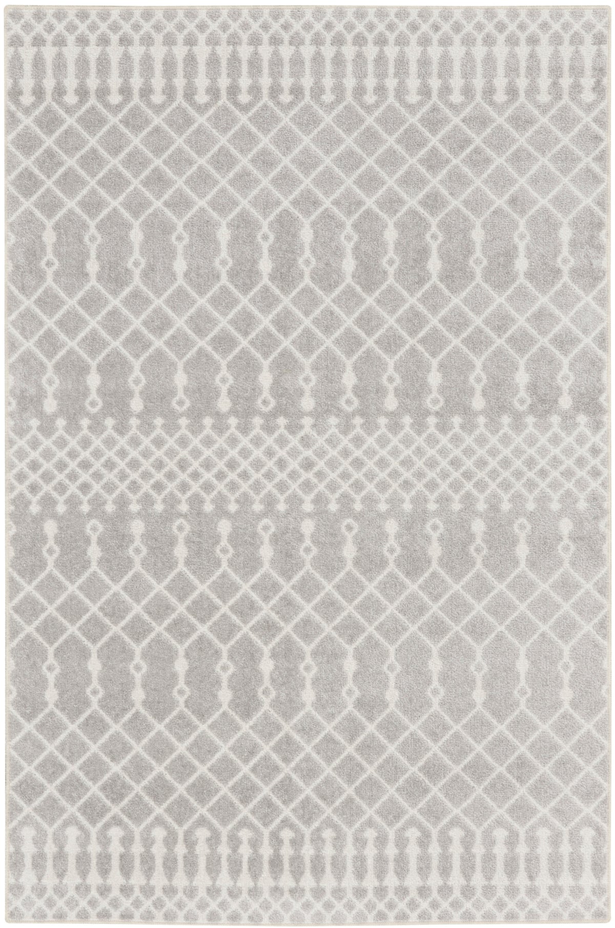 Astra Machine Washable ASW10 Grey Rug - Rectangle