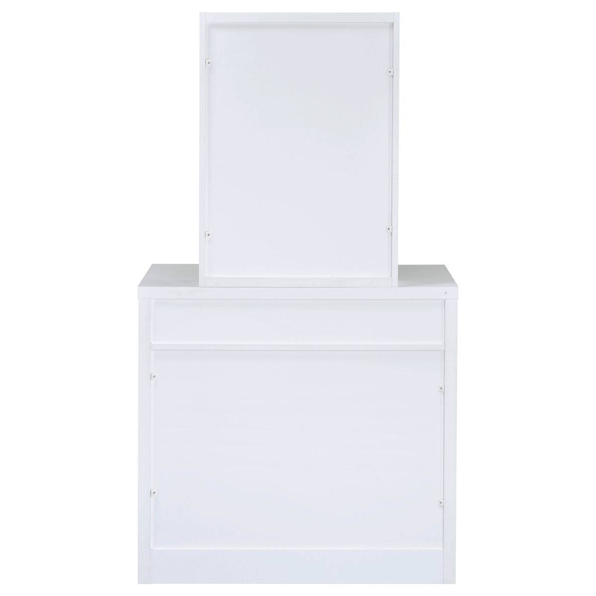 Harvey Vanity Set with Lift-Top Stool White