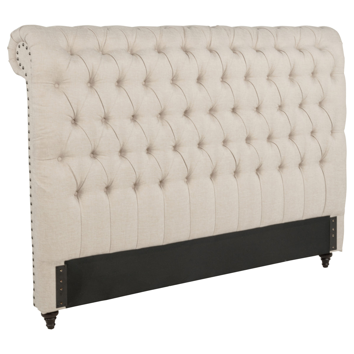 Devon 57-inch Upholstered Queen Headboard Beige