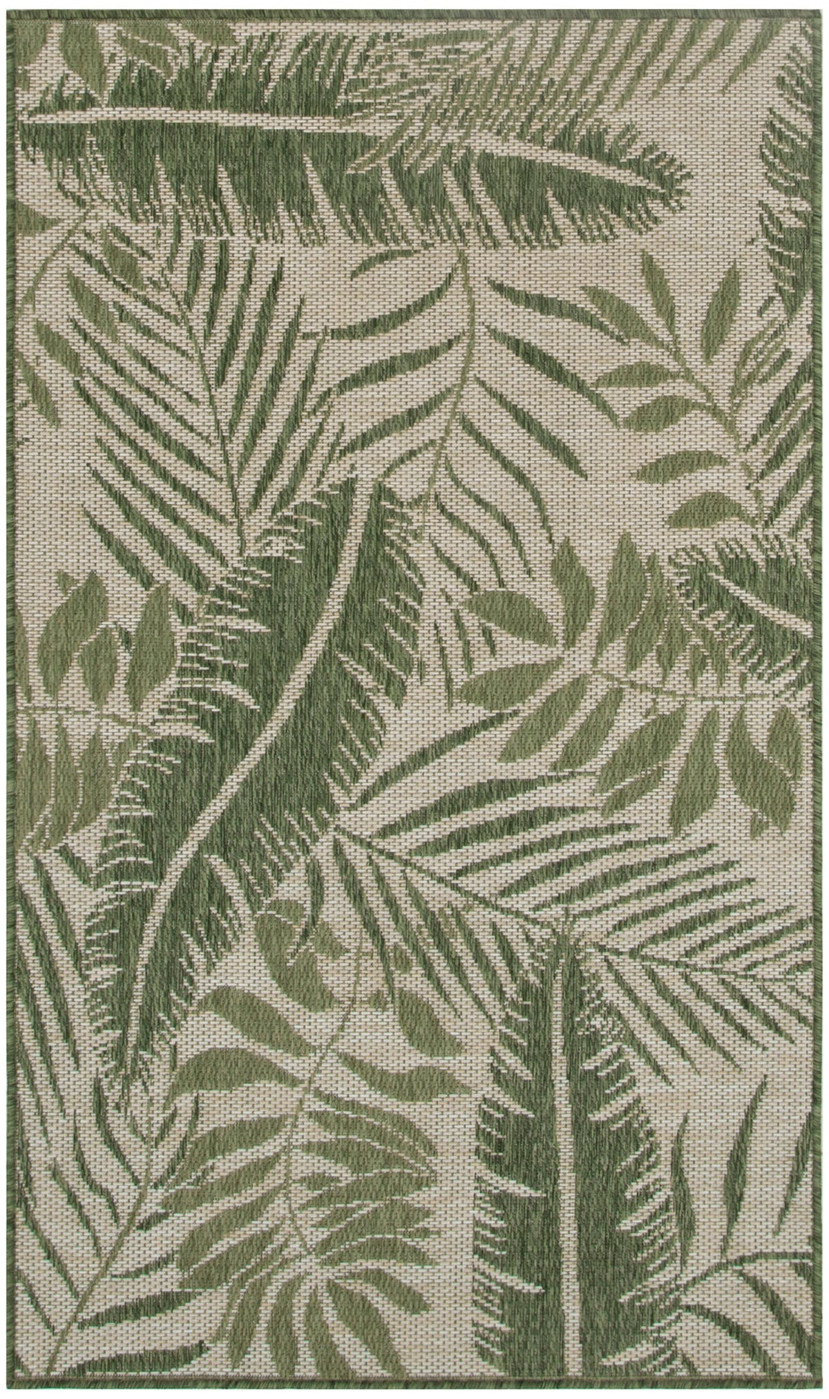 Garden Oasis GOA02 Ivory Green Rug - Rectangle