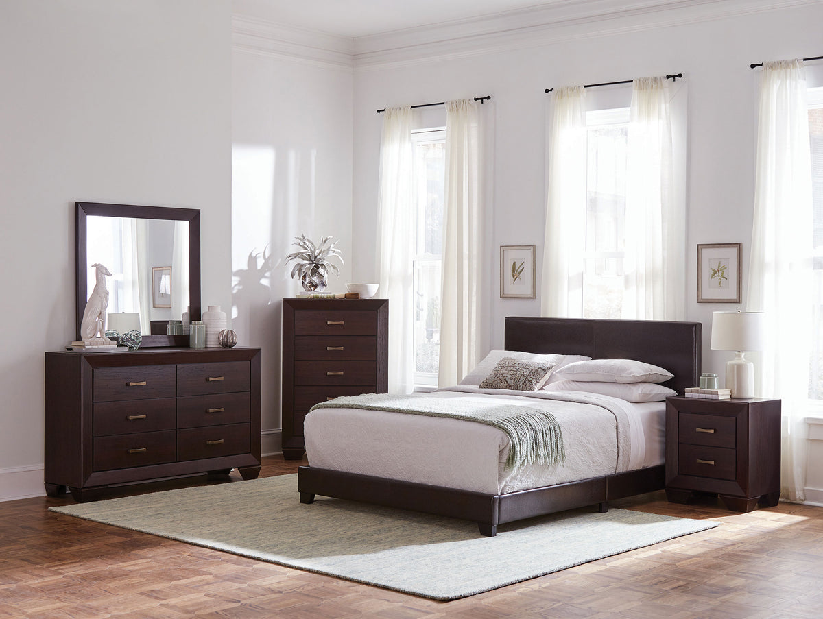 Dorian 5-piece Bedroom Set Dark Cocoa - Full