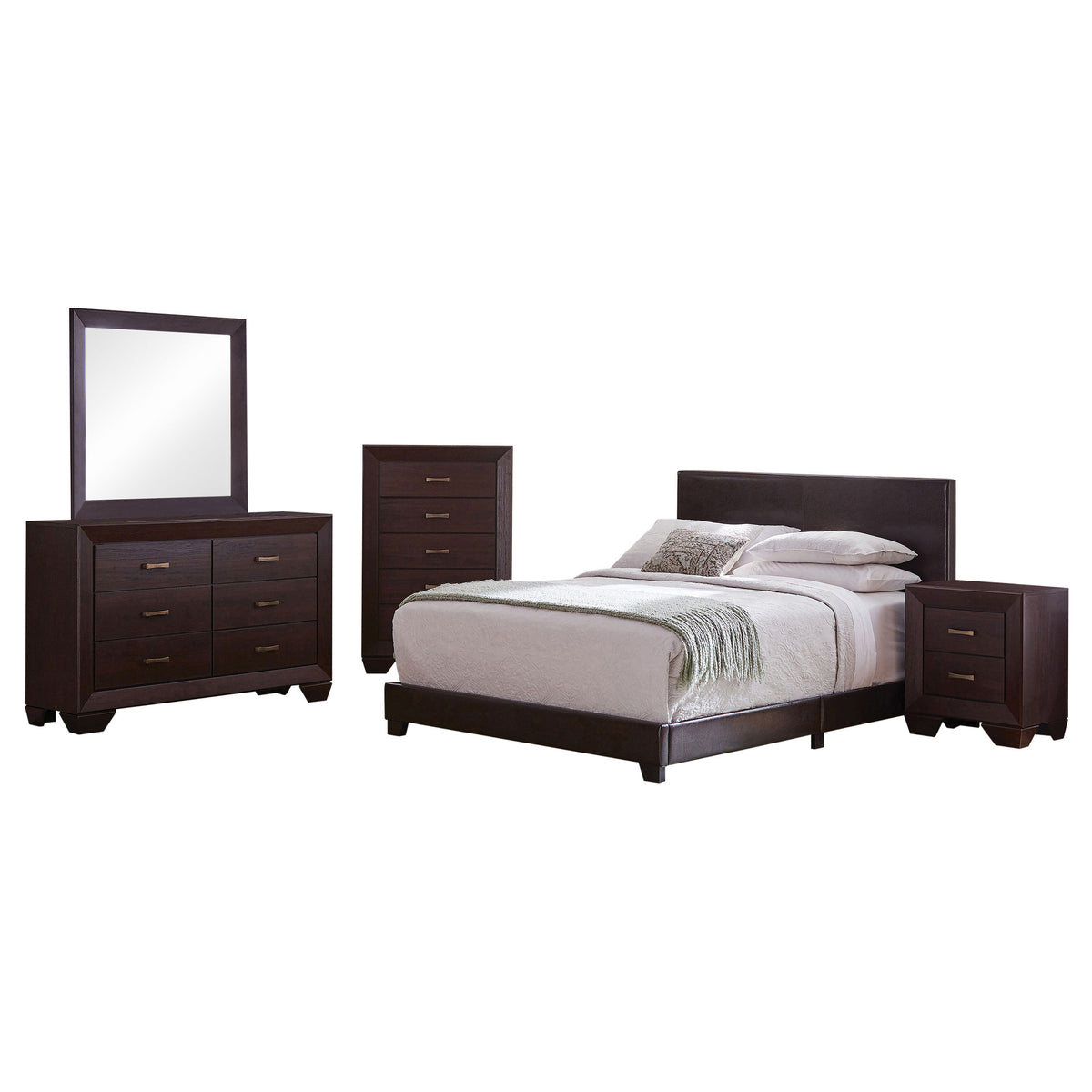 Dorian 5-piece Bedroom Set Dark Cocoa - Full