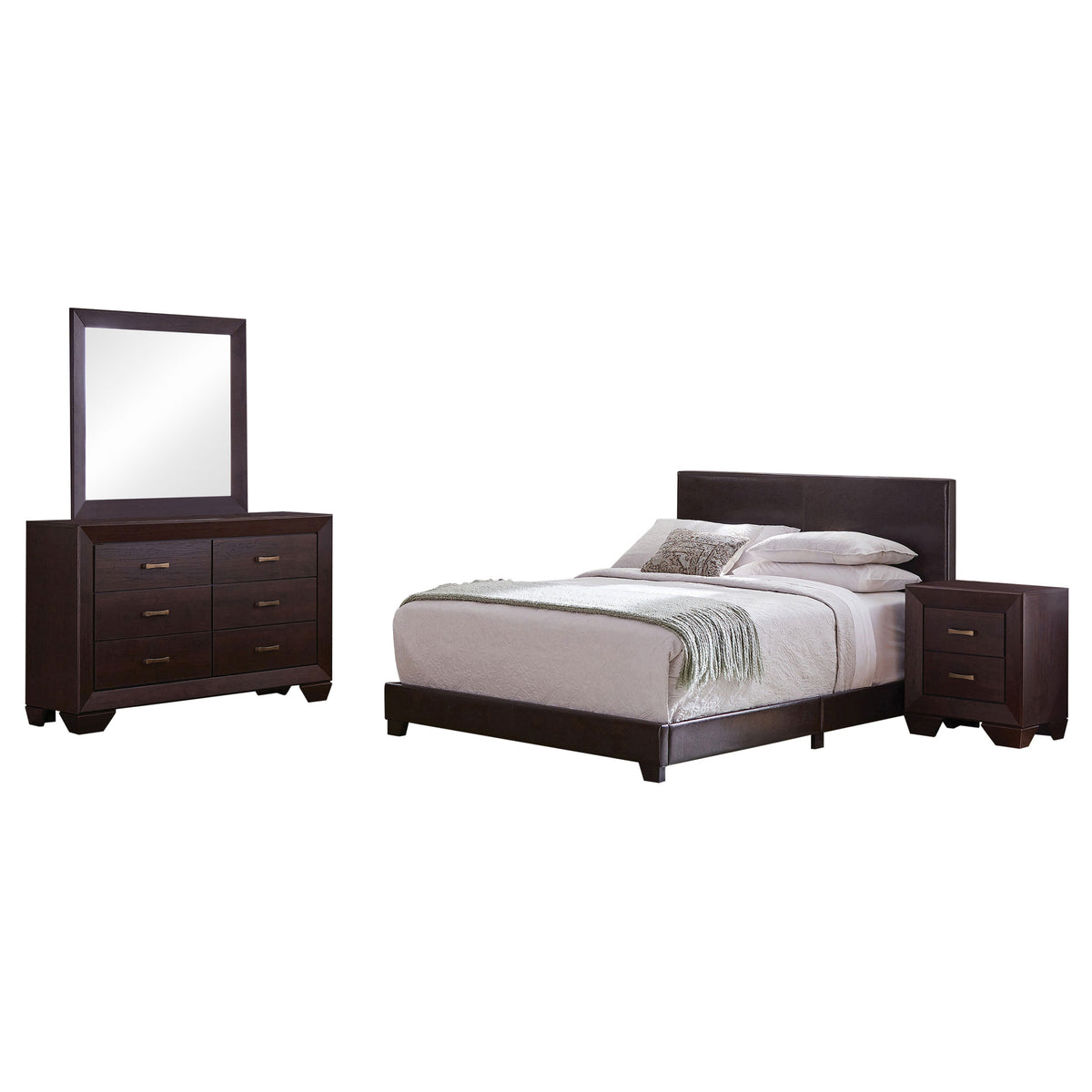 Dorian 4-piece Bedroom Set Dark Cocoa - Queen