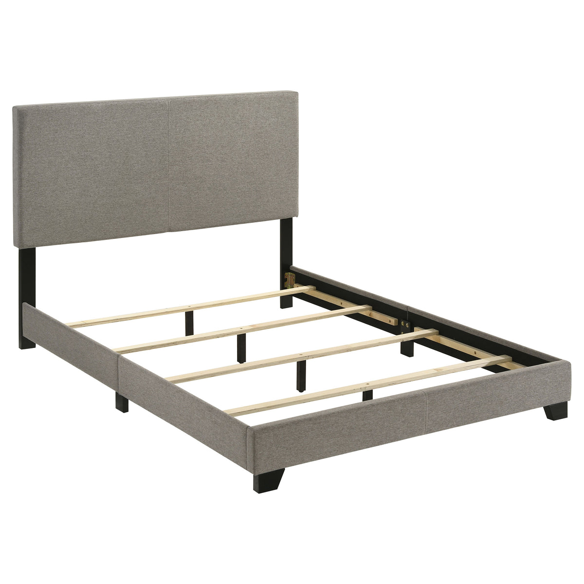 Dorian Fabric Upholstered Panel Bed - Full, Taupe