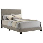 Dorian Fabric Upholstered Panel Bed - Full, Taupe