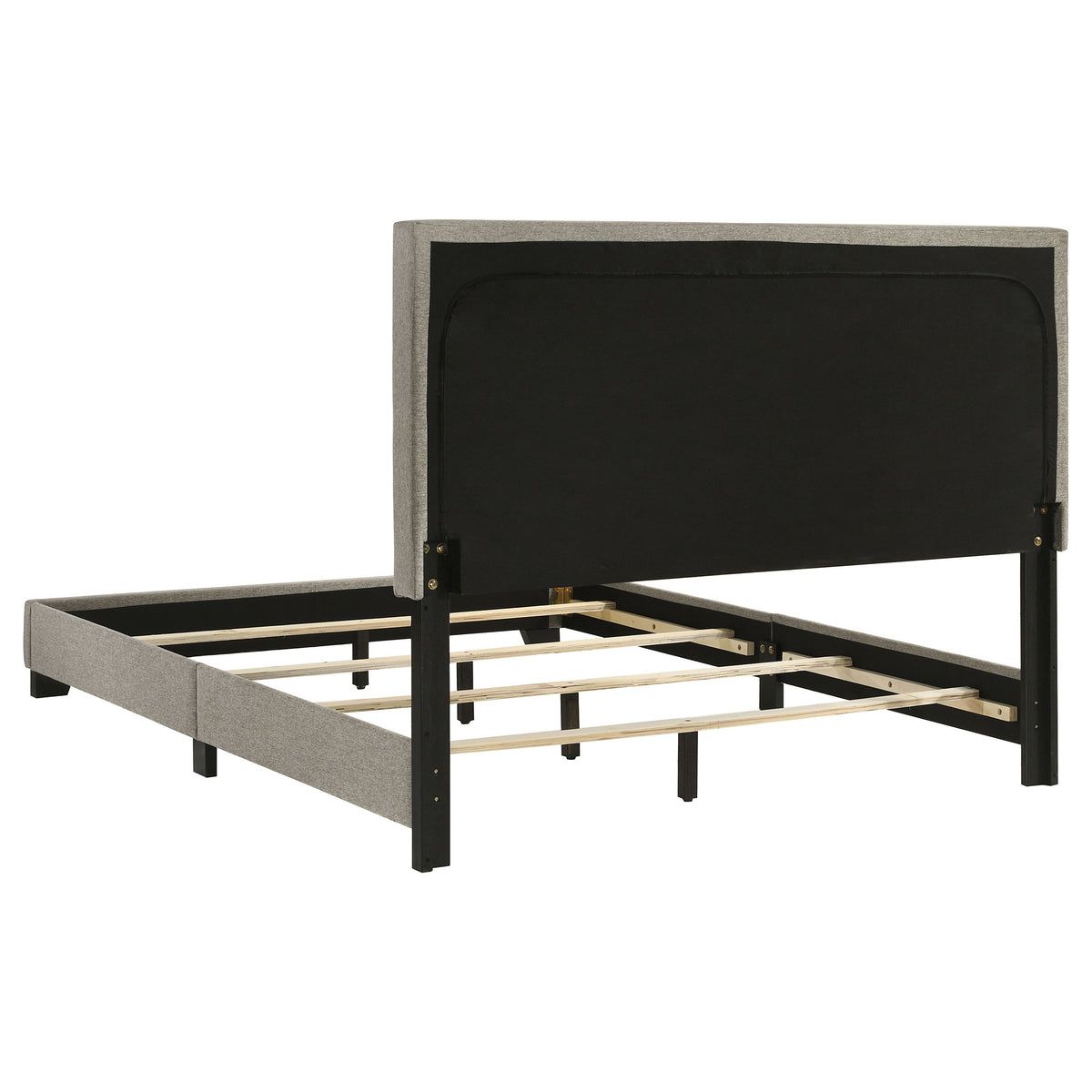 Dorian Fabric Upholstered Panel Bed - Full, Taupe