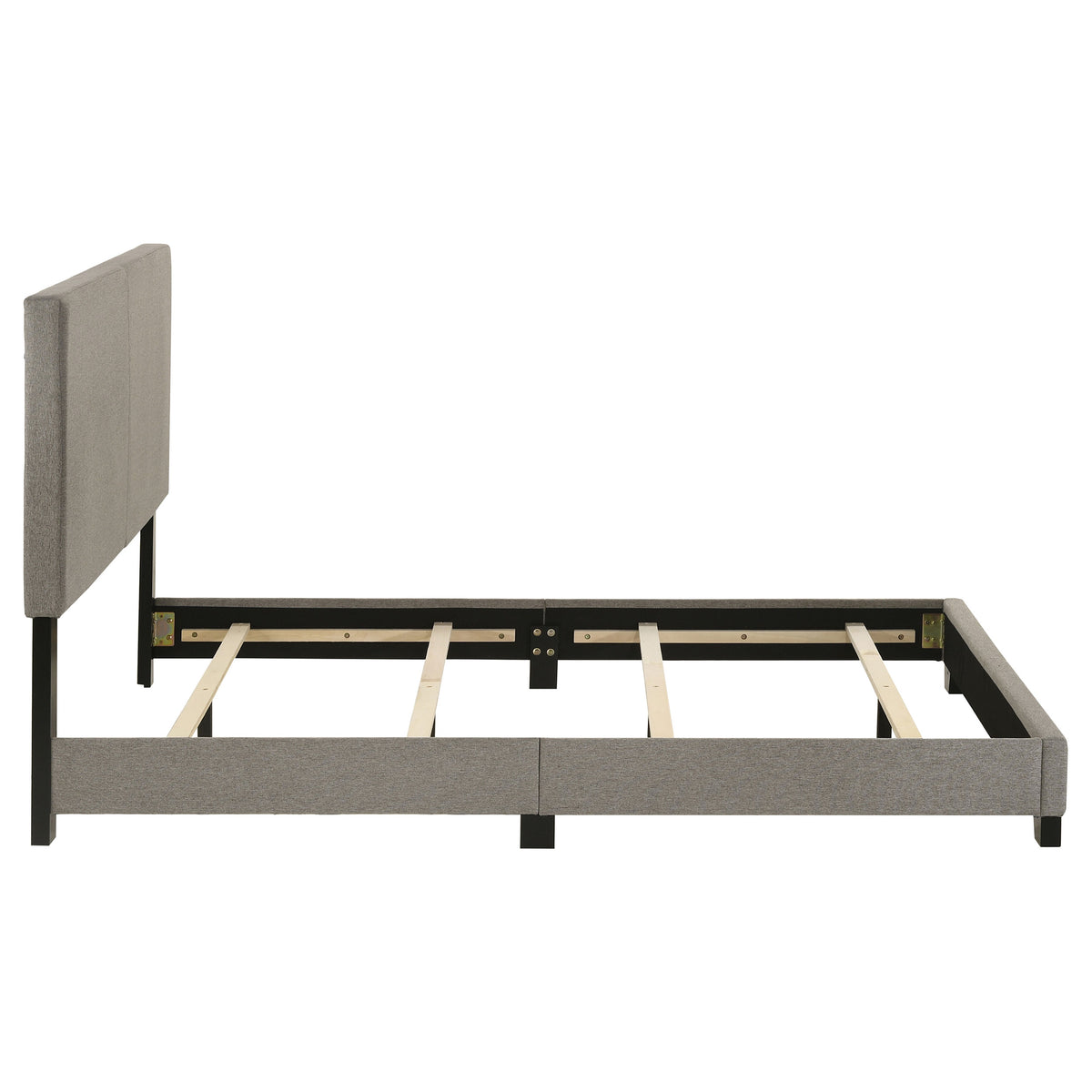 Dorian Fabric Upholstered Panel Bed - Full, Taupe