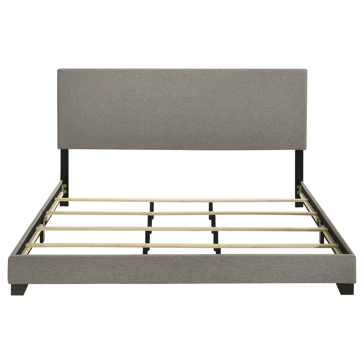 Dorian Fabric Upholstered Panel Bed - Eastern King, Taupe