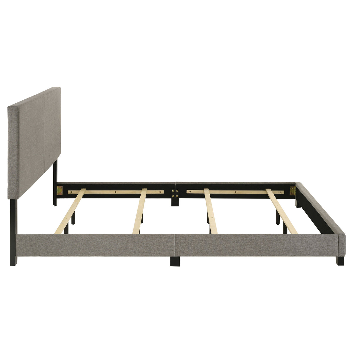 Dorian Fabric Upholstered Panel Bed - Eastern King, Taupe