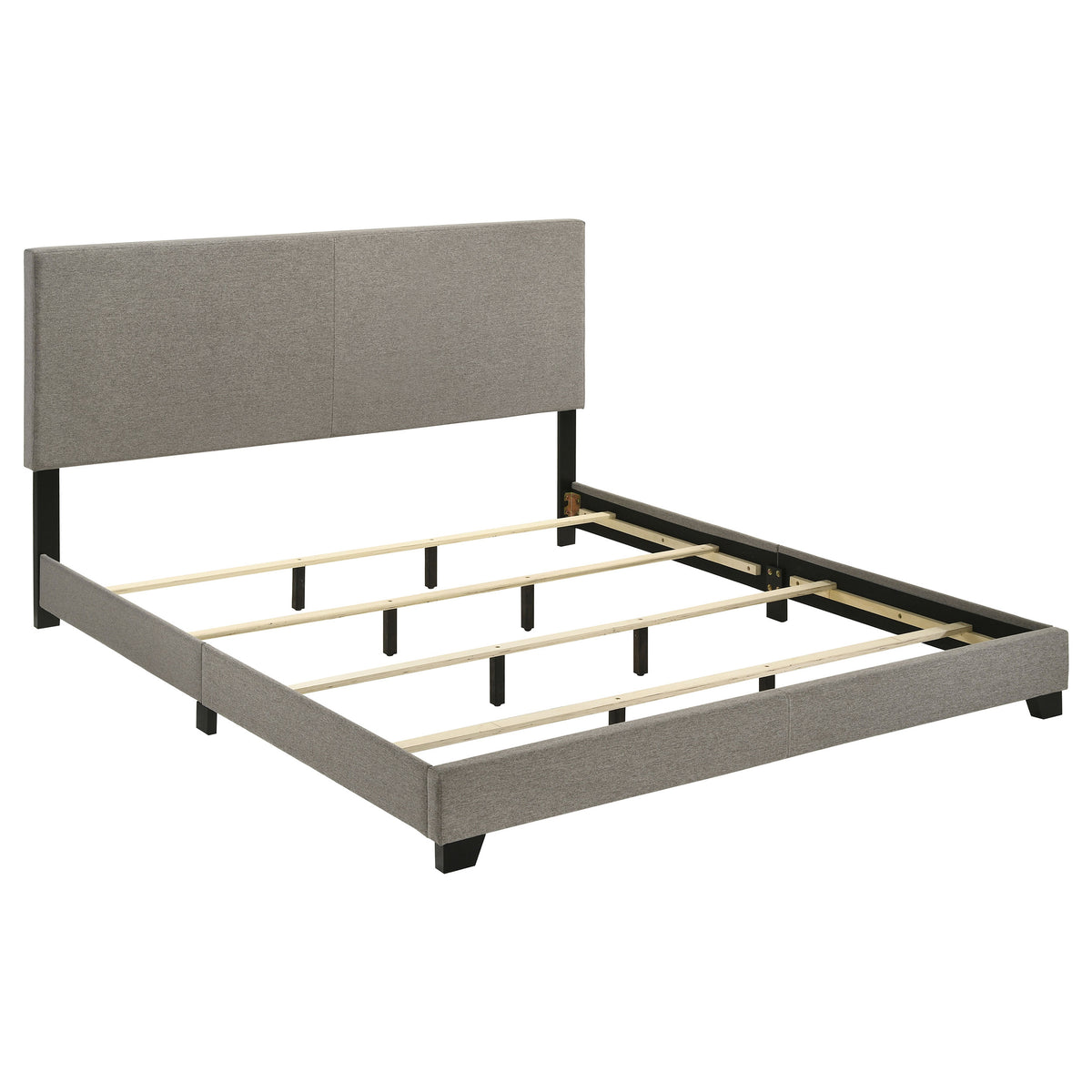 Dorian Fabric Upholstered Panel Bed - California King, Taupe