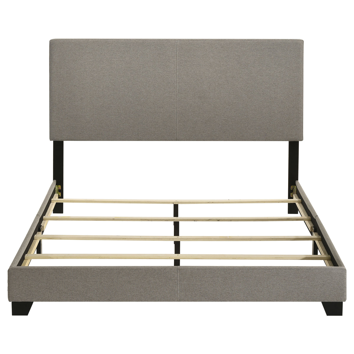 Dorian Fabric Upholstered Panel Bed - Queen, Taupe