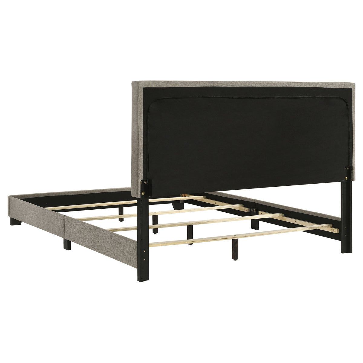 Dorian Fabric Upholstered Panel Bed - Queen, Taupe