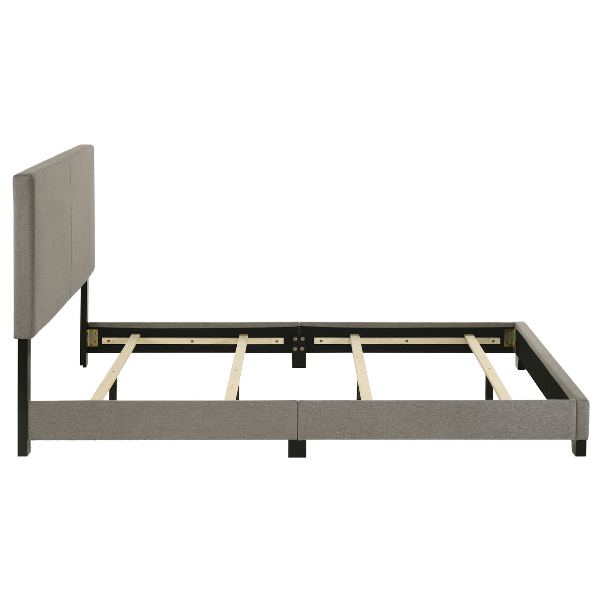 Dorian Fabric Upholstered Panel Bed - Queen, Taupe