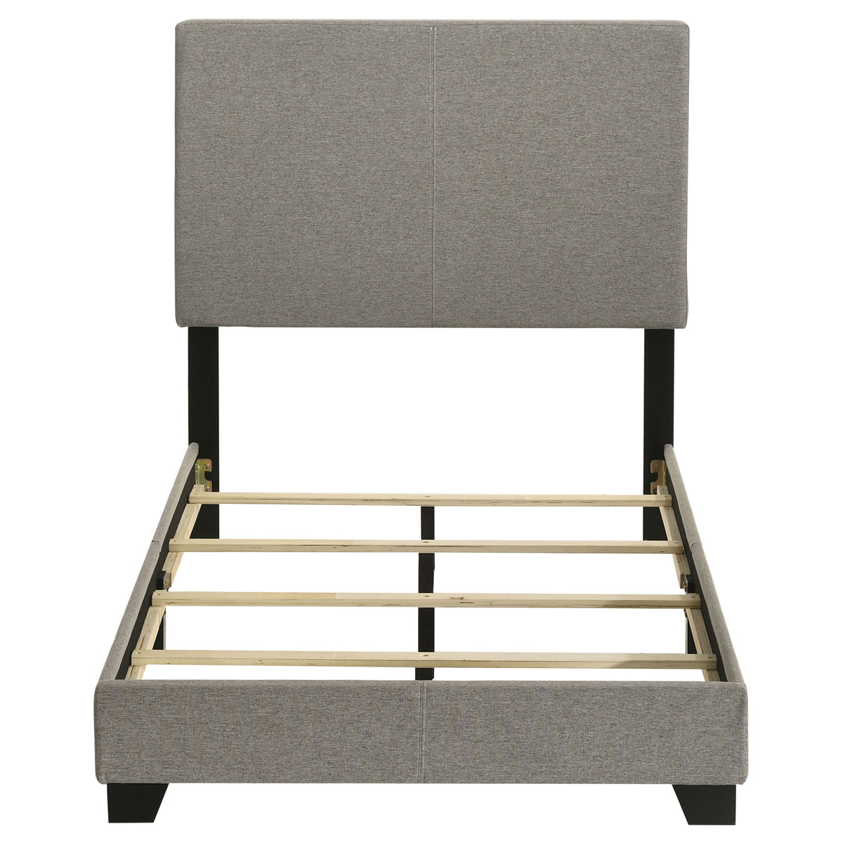 Dorian Fabric Upholstered Panel Bed - Twin, Taupe
