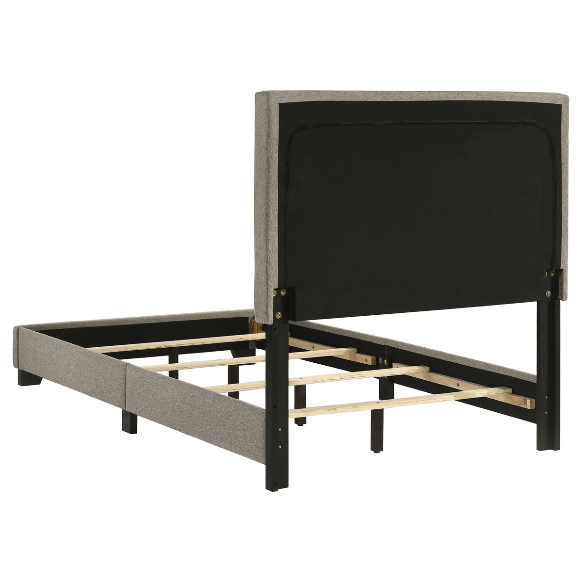 Dorian Fabric Upholstered Panel Bed - Twin, Taupe