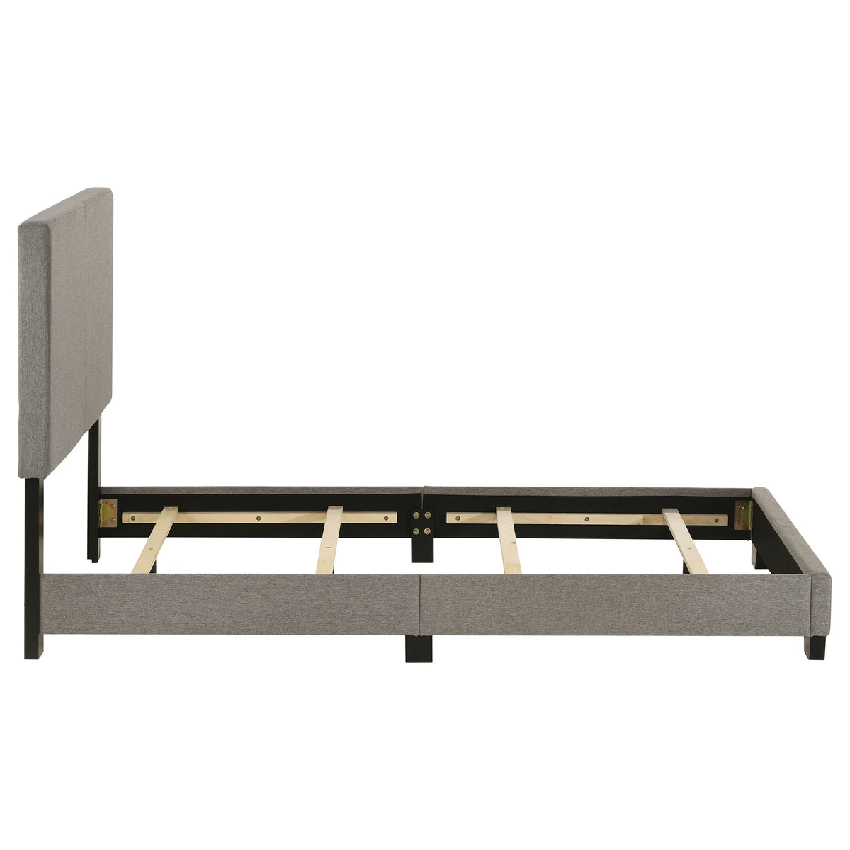 Dorian Fabric Upholstered Panel Bed - Twin, Taupe