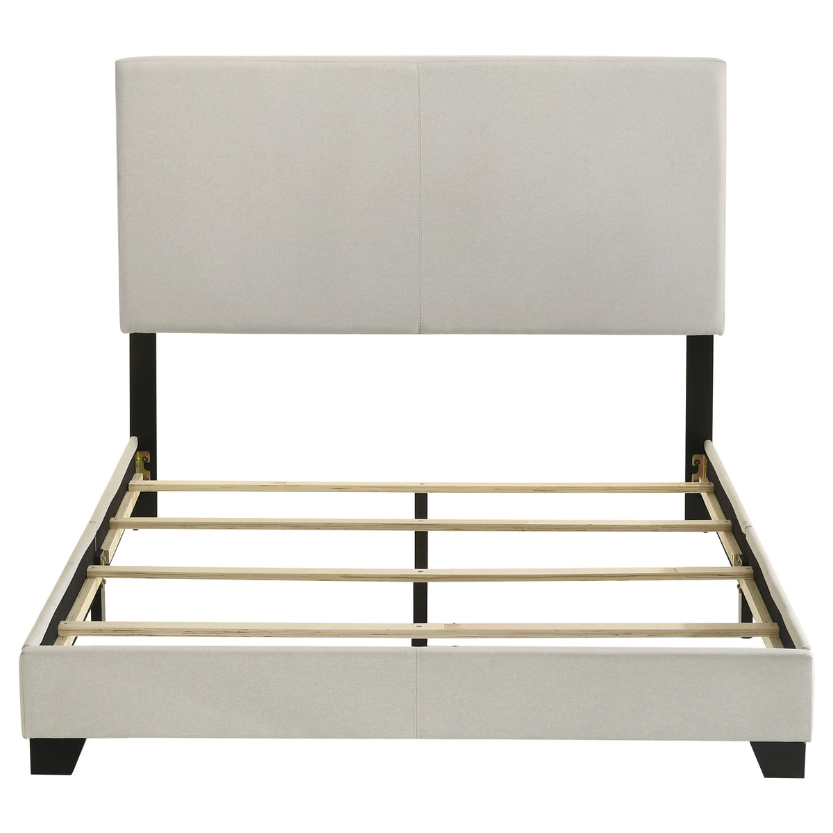 Dorian Fabric Upholstered Panel Bed - Full, Cream