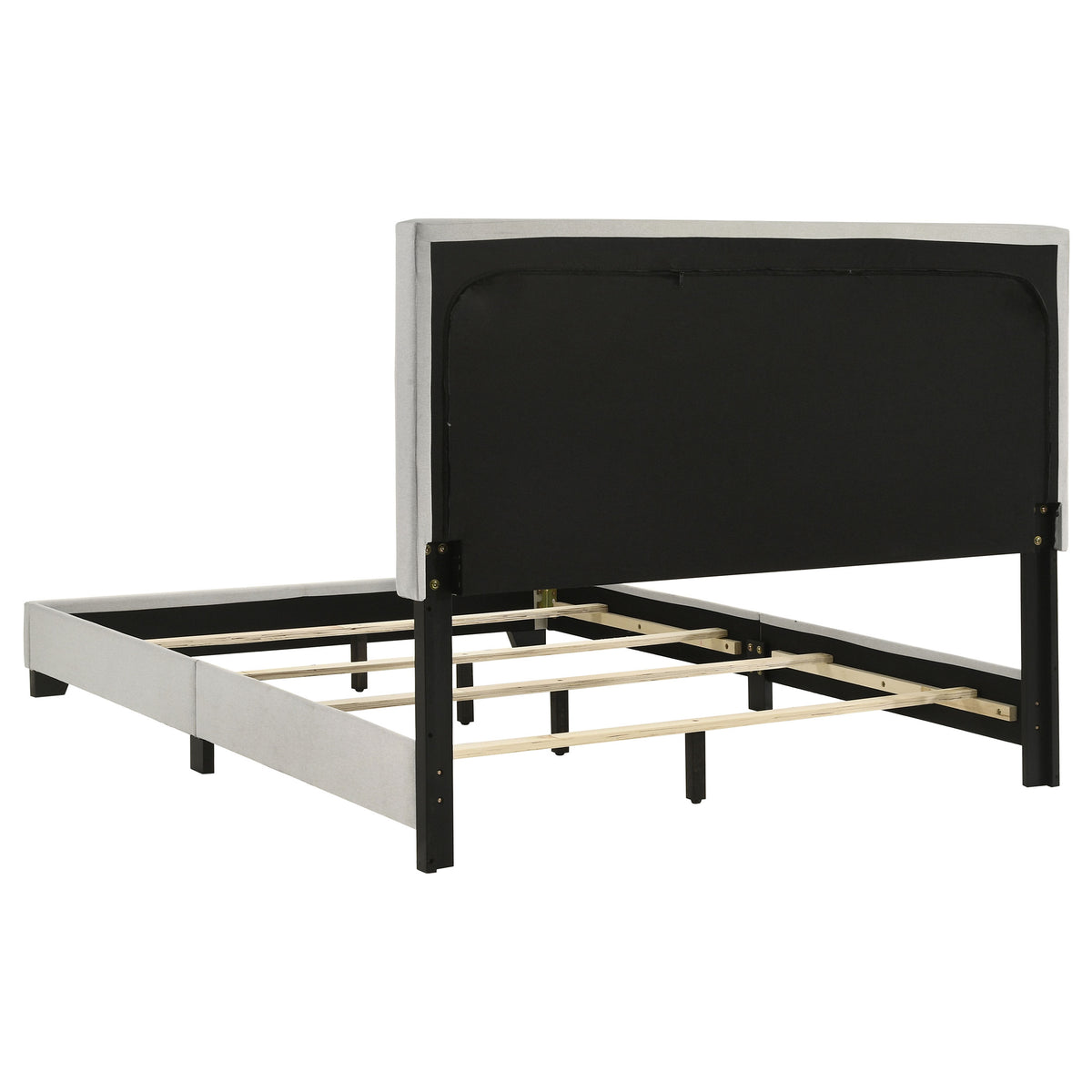 Dorian Fabric Upholstered Panel Bed - Full, Cream