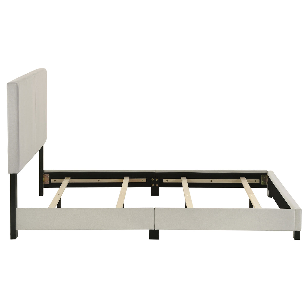 Dorian Fabric Upholstered Panel Bed - Full, Cream