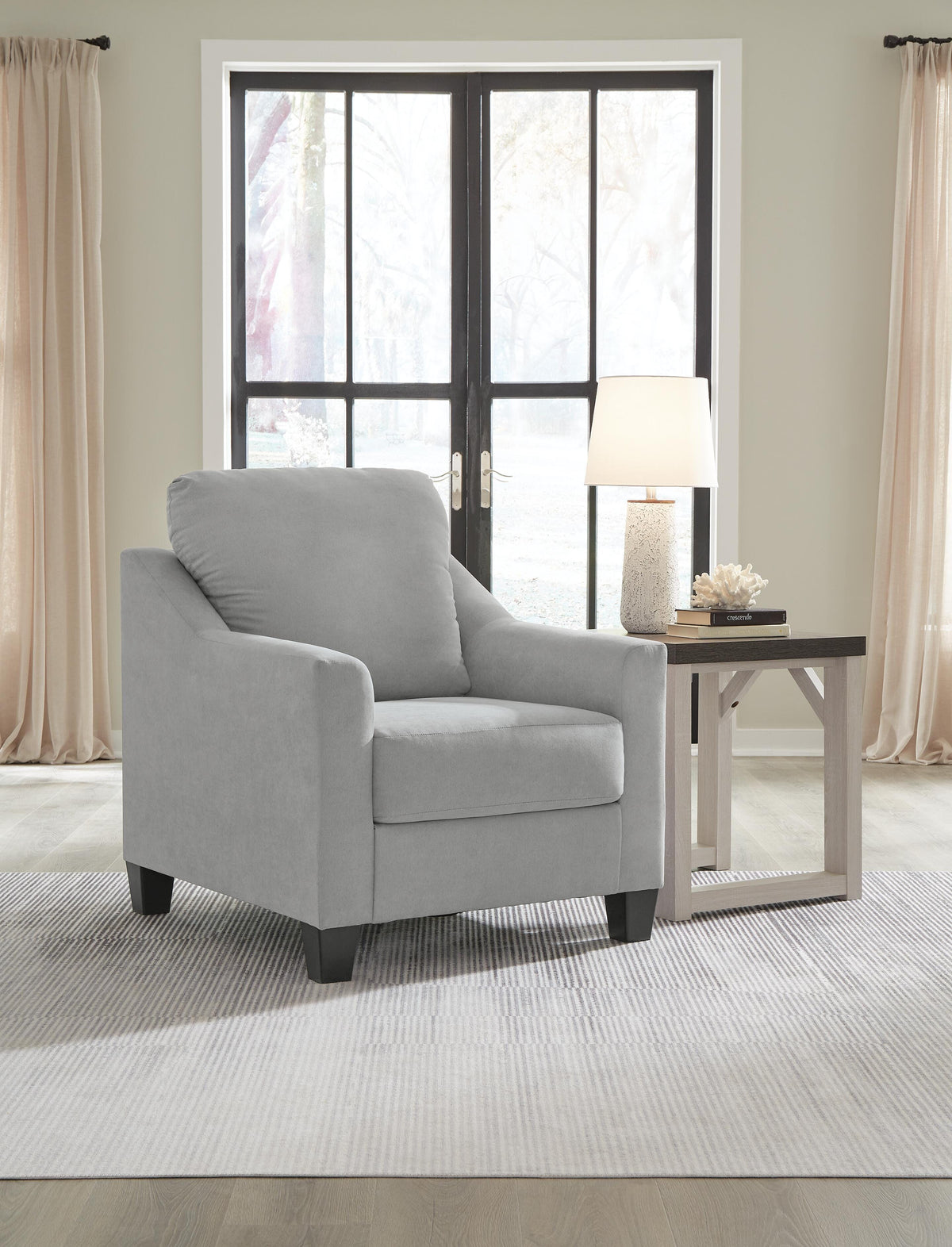 Adlai Chair and Ottoman