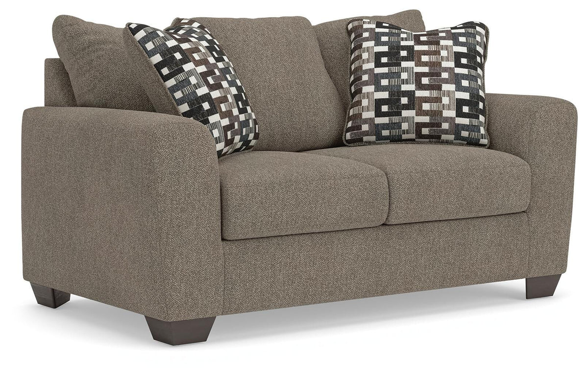 Triston-Peaks Loveseat Chenille