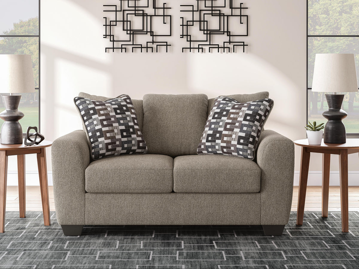 Triston-Peaks Loveseat Chenille