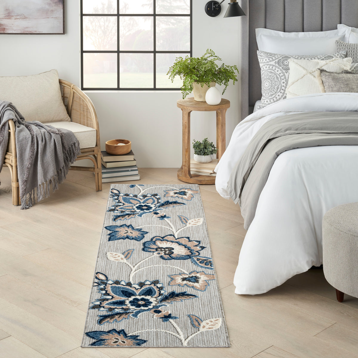 Aloha ALH31 Blue Grey Rug - room scene