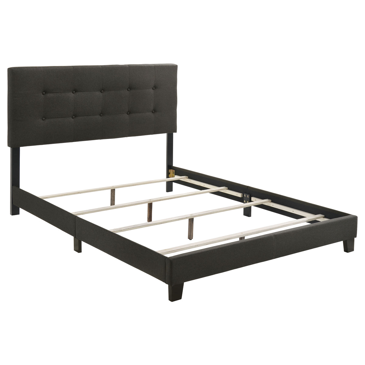 Mapes Upholstered Panel Bed Charcoal - Full