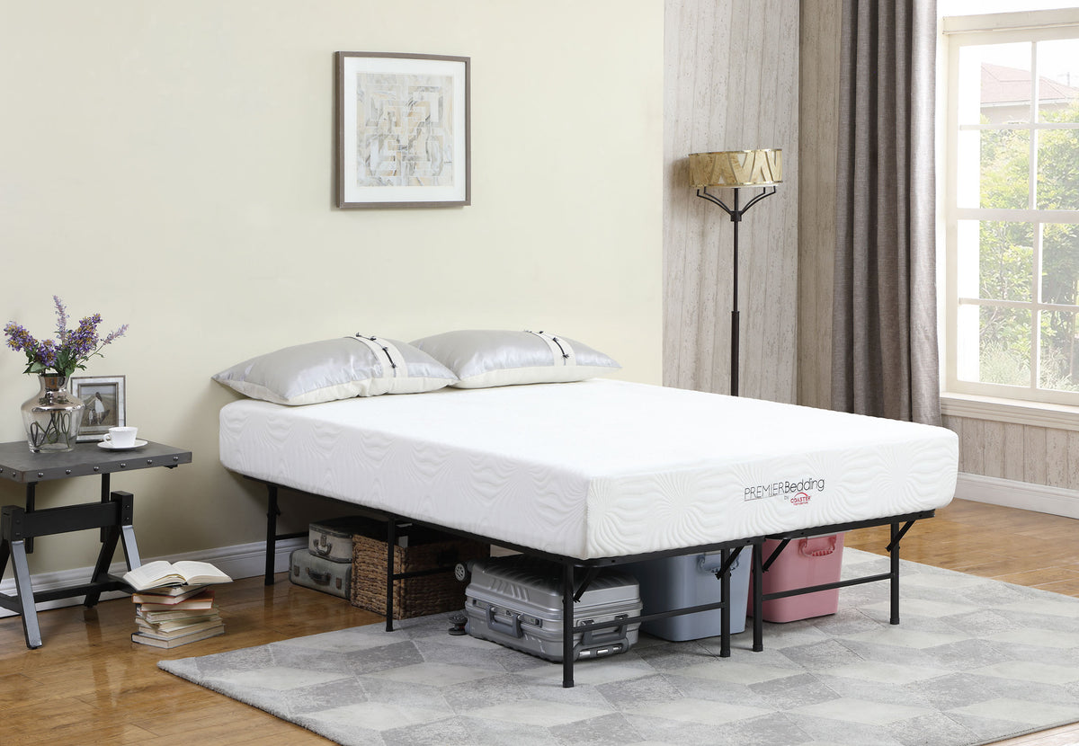 Mabel Metal Mattress Support Platform Bed Black - Full