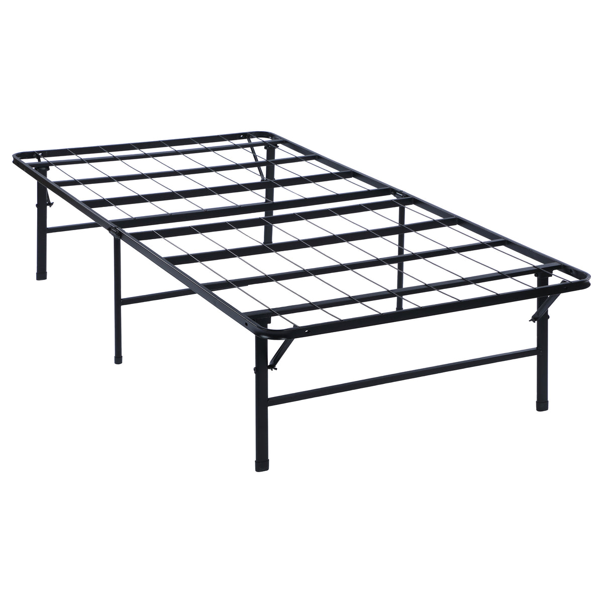 Mabel Metal Mattress Support Platform Bed Black - Twin