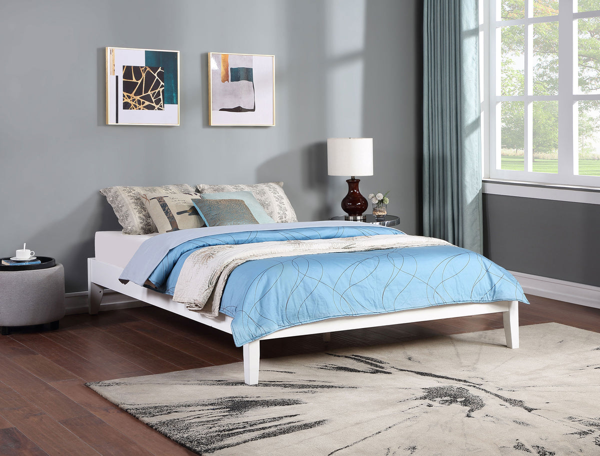 Hounslow Universal Platform Bed - Queen, White