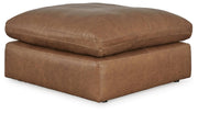 Emilia Oversized Accent Ottoman Leather