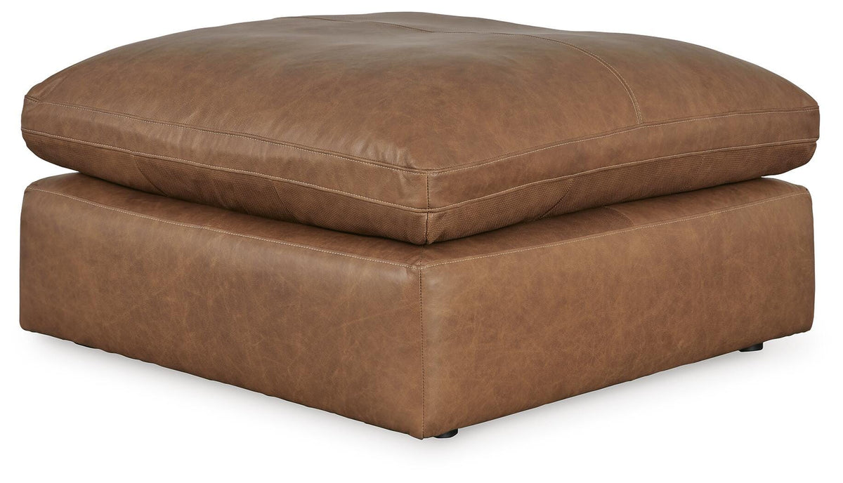 Emilia Oversized Accent Ottoman Leather