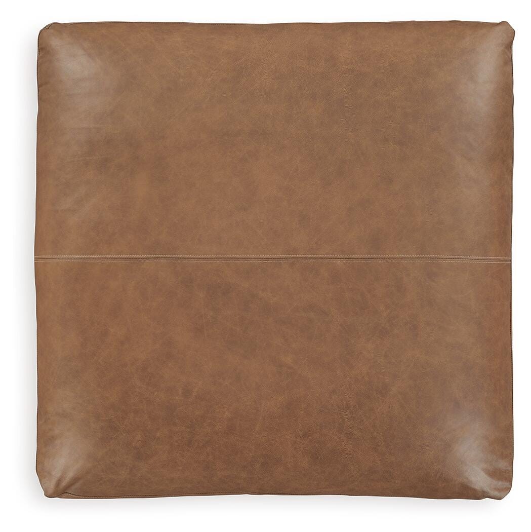 Emilia Oversized Accent Ottoman Leather