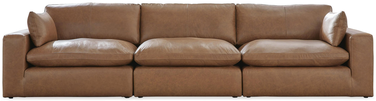 Emilia 3-Piece Sectional Sofa Leather