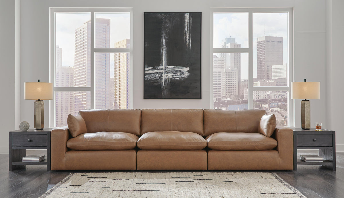 Emilia 3-Piece Sectional Sofa Leather