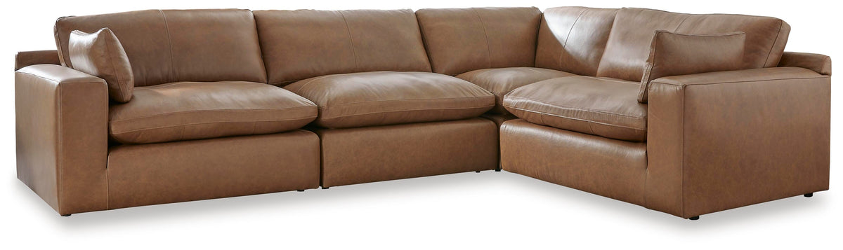 Emilia 4-Piece Sectional Leather