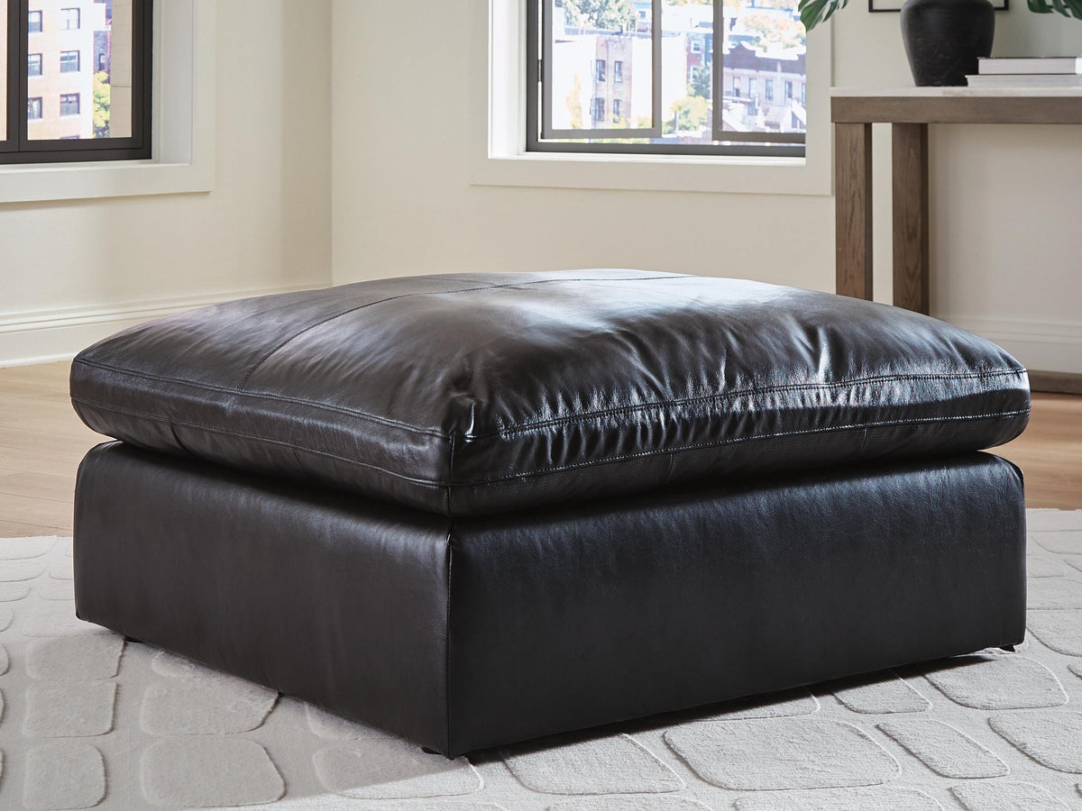 Emilia Oversized Accent Ottoman Leather