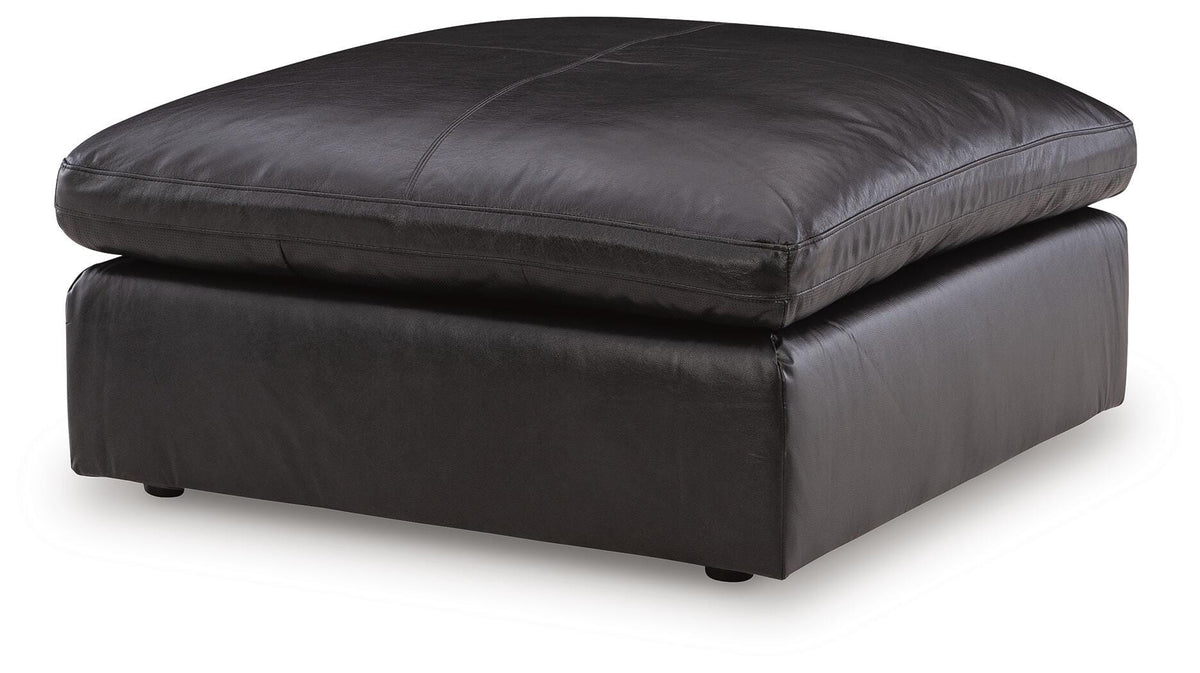 Emilia Oversized Accent Ottoman Leather
